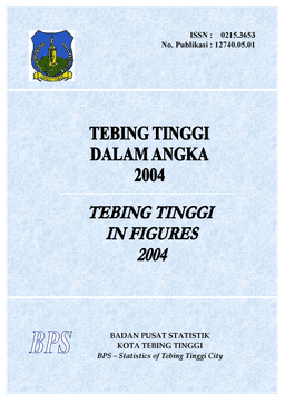 Tebing Tinggi Dalam Angka 2004